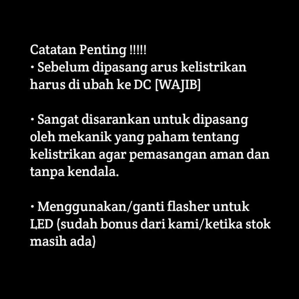 Lampu mata Gaban Jupiter MX old 135 + Sen Running (gratis Flasher)