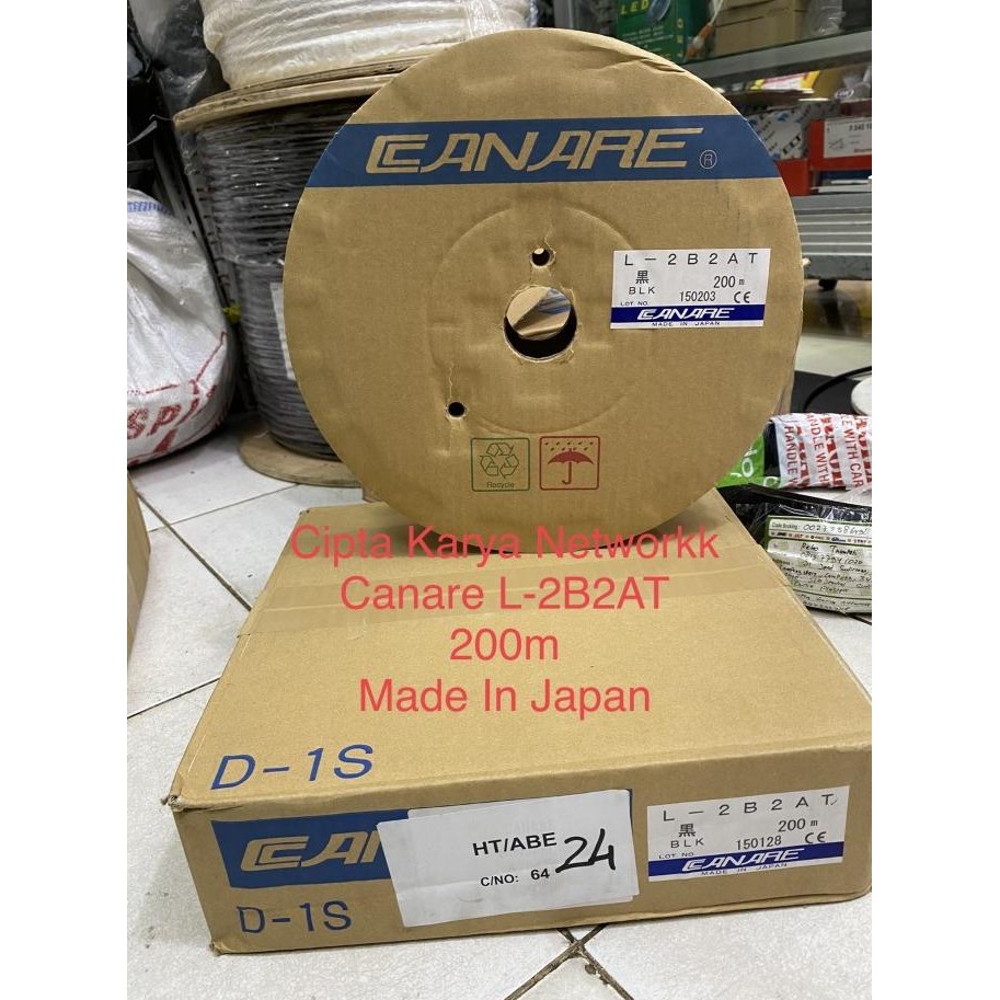 Murah Kabel Audio Canare L2B2At 200M Hitam Original Japan / Canare L-2B2At
