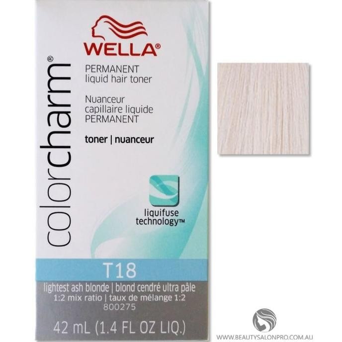 Cat Pewarna Rambut Wella Toner T18 LIGHTEST ASH BLONDE