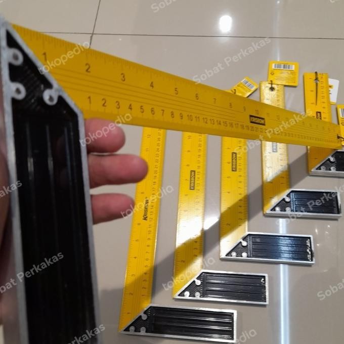 

penggaris siku krisbow - 15 cm murah