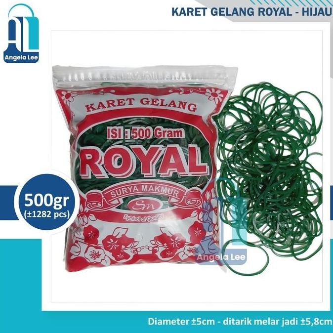 

ready !!! Karet Gelang Royal Merah Hijau @ 500Gr Dapur Makanan Ikat Uang