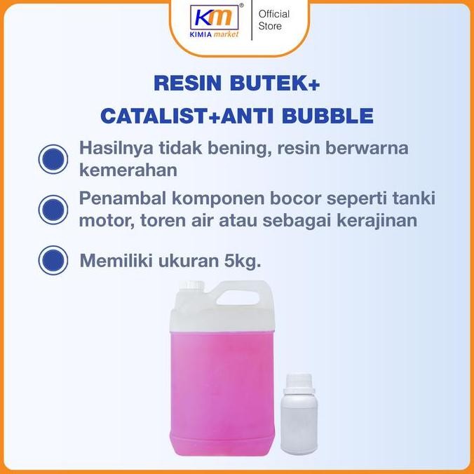 

ready !!! Resin Butek 5kg + Catalis 100ml / Resin Serbaguna / Resin Merah / Resin Aksesoris / Resin DIY Plastik