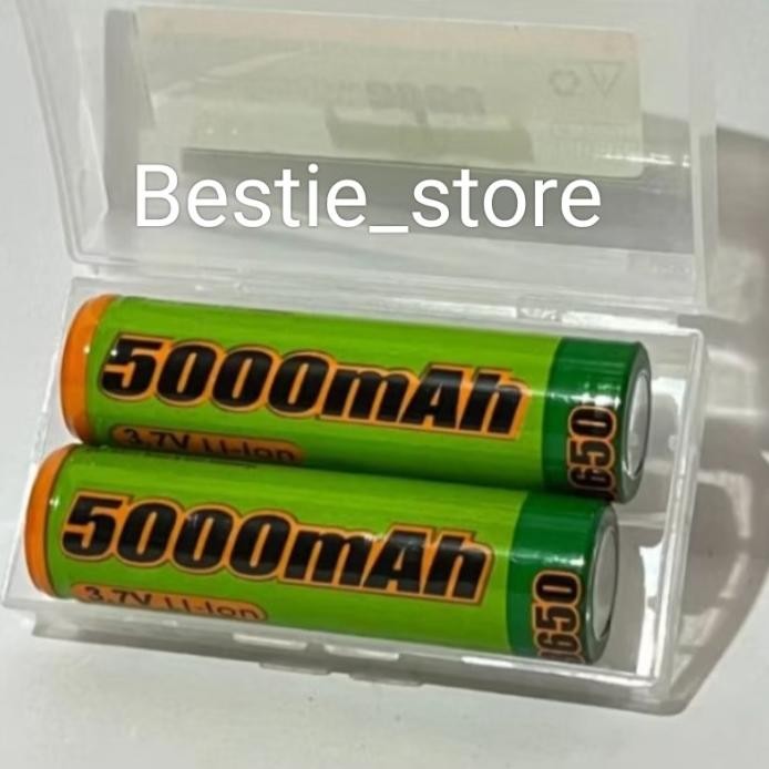 Terlaris Baterai Li-On 18650 Jin Long 5000Mah 3,7Mah_Batre Cas Isi Ulang