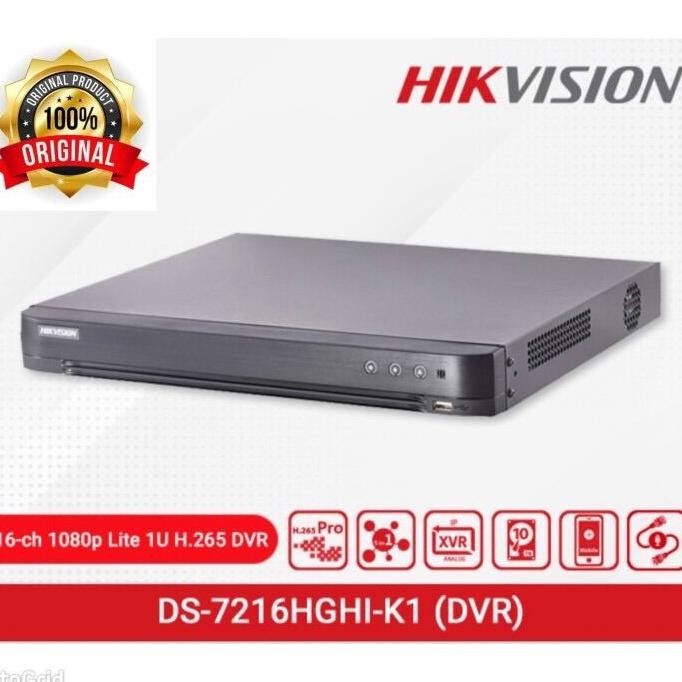 Dvr 16 Channel Hikvision 7216HGHI-K1(S) Turbo HD Audio DVR Original