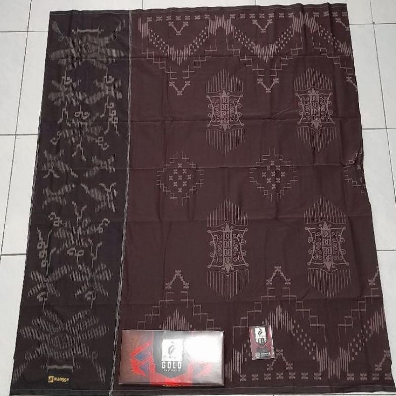 Sarung Mangga Gold Kembang Batik,Motif Bali Bahan Tebal Halus Dan Lembut