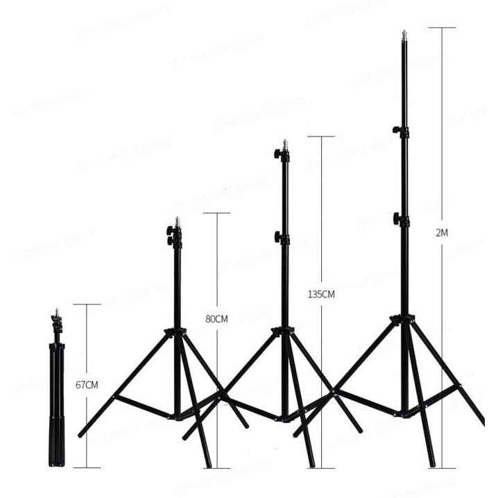 Tripod HP Panjang 2 Meter Stand Kamera Lampu Tripot Handphone 2.1M