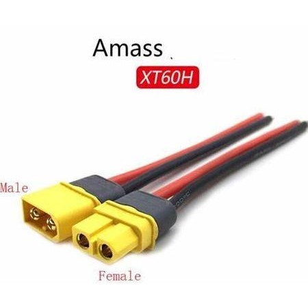 15Cm Kabel Konektor Xt60H Xt60 Dg Kabel Silicone 12Awg Male Female Co