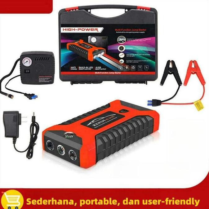 Vtoman V6 PRO Jump Starter Aki Mobil Motor Power Bank 10000mah Jumper Aki Portable Jumper Aki Mobil 