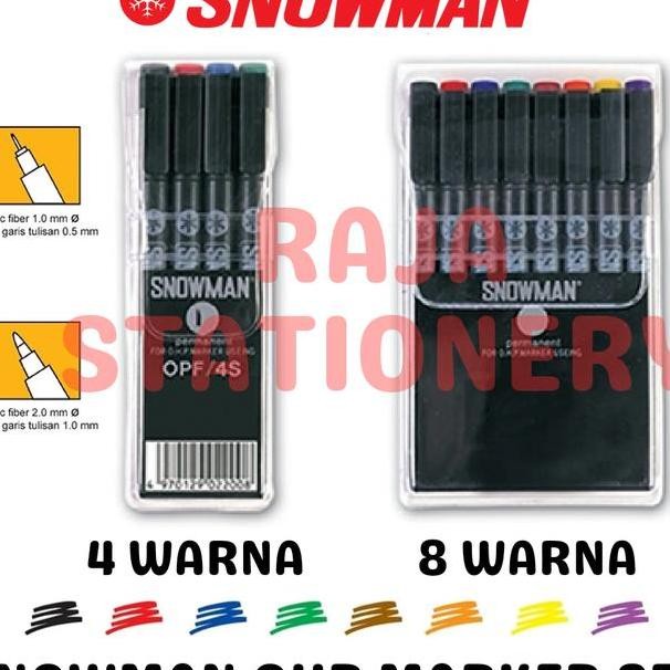 

Nowman Permanent Marer Opf Opm Et 4 8 Colour Pidol Permanen Nowman Fine Medium Tip 4 8 Warna O
