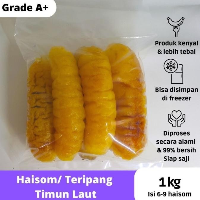 

REMBULAN_24 TERIPANG / HAISOM GOSOK 1KG BANGKA BELITUNG BASAH HAI SOM HOISEM