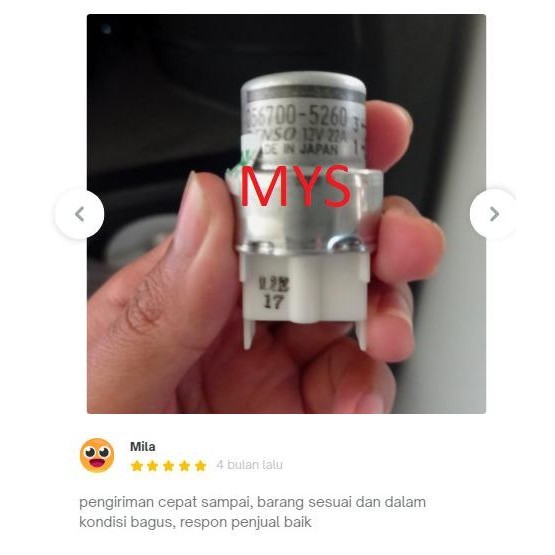 Relay Kaki 4 Ac Mobil Bulat 056700 5260 12 Volt 22A Denso Asli - Asli