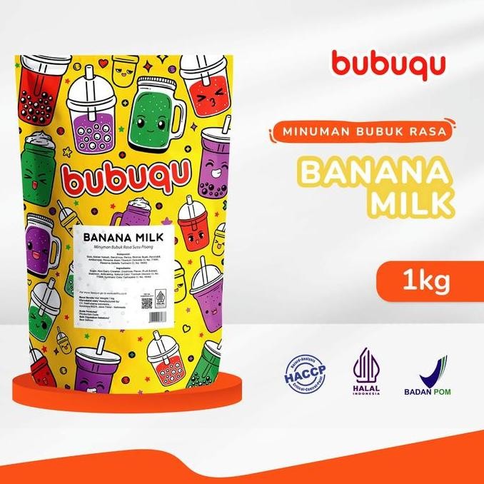 

Spesial Promo/ Powder Drink Banana Milk Bubuqu 1 Kg - Bubuk Minuman Susu Pisang Korea [Terlaris/Terbaru/Recommended]