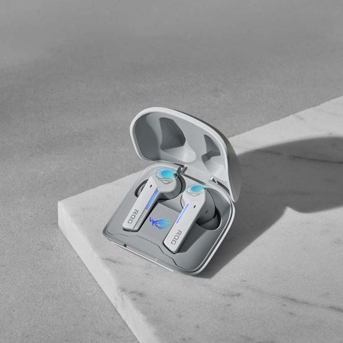 Headset Gaming ROG Cetra True Wireless Moonlight