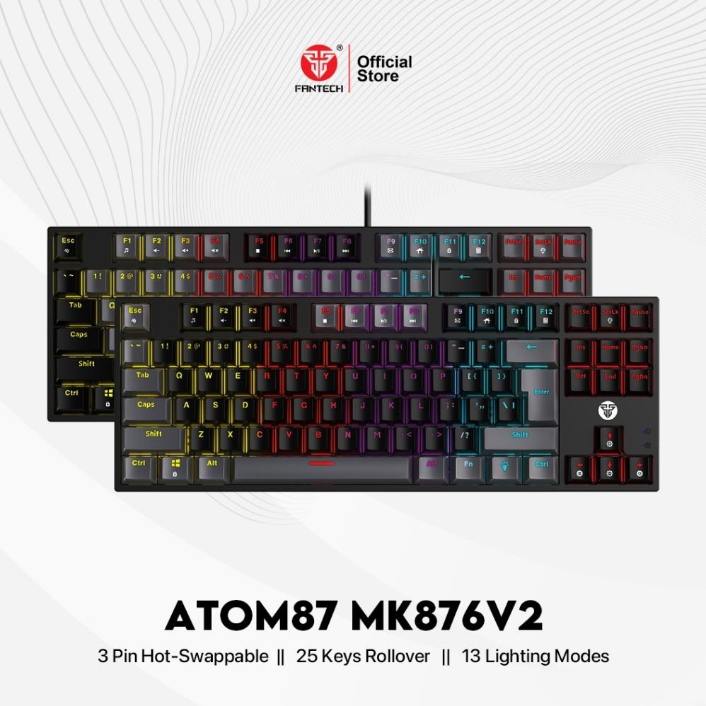 Fantech ATOM MK876 RGB Gaming Mechanical Keyboard TKL