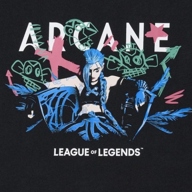 Kaos UT ARCANE League of Legends Lengan Pendek Graphic Tshirt UNIQLO Original jastip