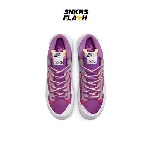 NIKE Sacai Kaws Blazer Low Purple Dusk Sepatu Sneakers Pria - DM7901500 - Size 44.5