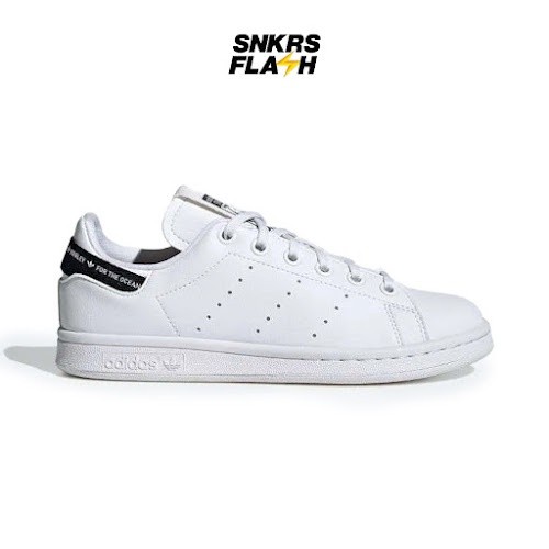 ADIDAS Parley X Stan Smith Junior White Black Sepatu Sneakers Pria - GW8164 - Size 35.5