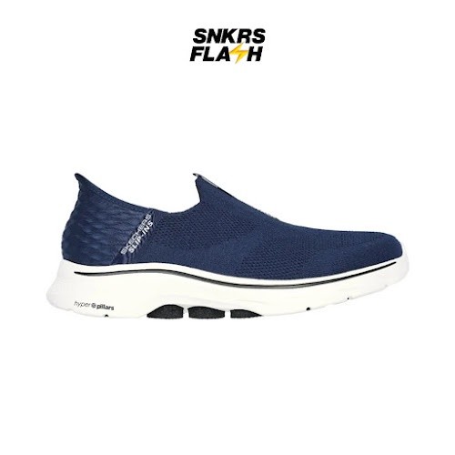 SKECHERS Go Walk 7 Navy Sepatu Casual Pria - 216641NVY - Size 45
