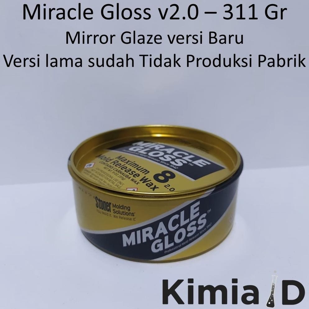 

Mirror Glaze - 312 Gram - Miracle Gloss - Resin Silicone Rubber - Anti Lengket - Resin Mold Release