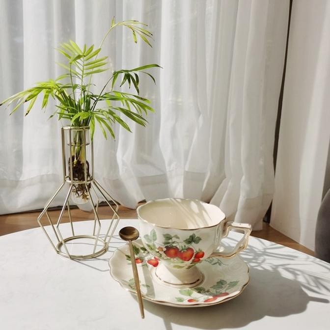 Lourdes Tea Pot Set / Teko Cangkir Teh Keramik Eropa Cantik Aesthetic PS