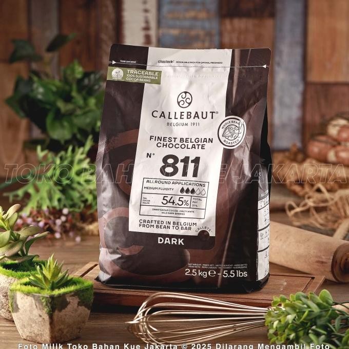 

Murah Callebaut 811 Nv 2,5Kg Asli Dark Chocolate Couverture 54,5% Cokelat