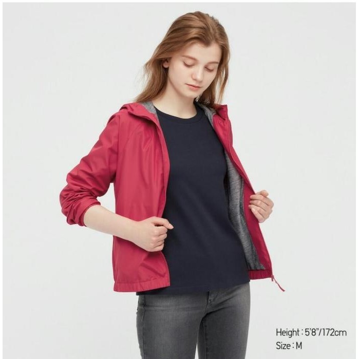 UNIQLO-WOMEN JAKET PARKA LINED JERSEY LEMBUT