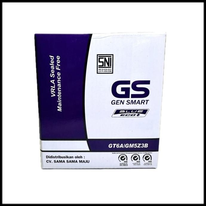 Aki Motor Yamaha Mio Smile Awal GM5Z GS Accu Kering