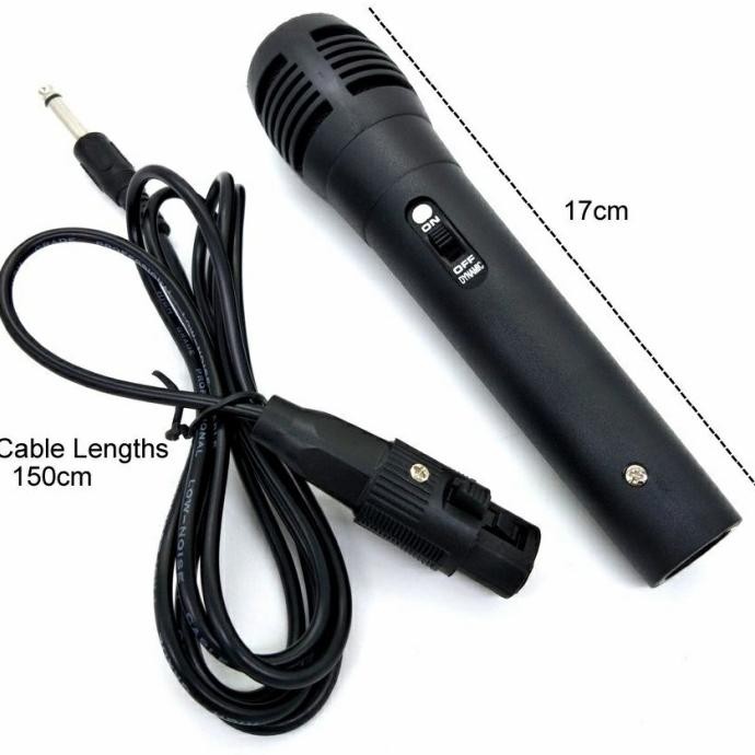-Microphone Kabel Karaoke Colokan /Aux Besar/Aux Kecil Co