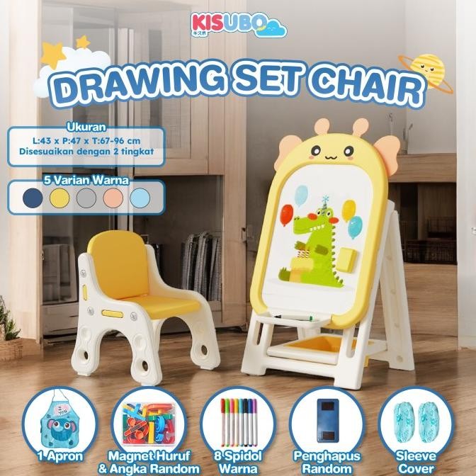

Kisubo Drawing Chair Set Papan Tulis Mewarnai Anak Co