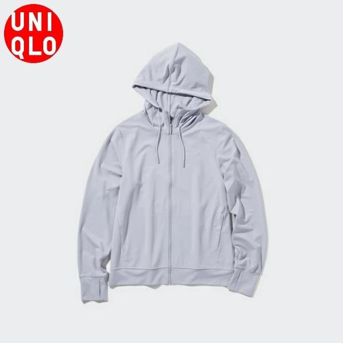 UNIQLO AIRism Jaket Mesh Hoodie Uv Protection XXL 3XL Wanita Original Jastip