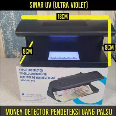 

Terlaris Lampu Detektor Uang Sinar UV Money Detector model 318 SALE