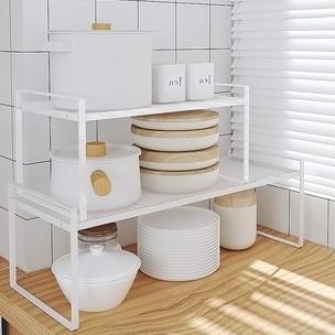 Rak Dapur Susun Rak Kabinet Dapur Rak Lemari Dapur Rak Bawah Wastafel Untuk Bumbu Panci