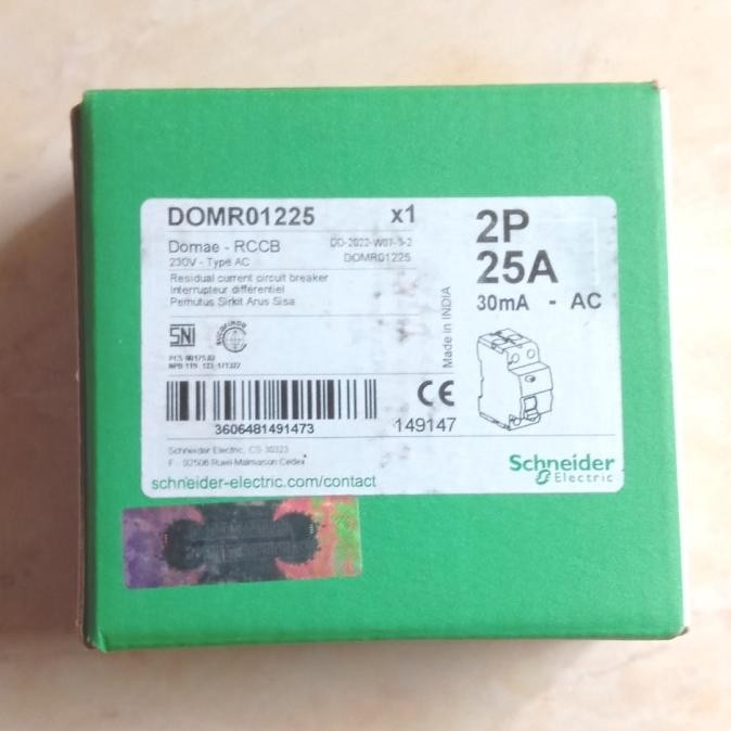 Miliki Rccb 2P 25A 30Ma Domr01225 Rccb / Elcb 2P 25A 30Ma Domr01225
