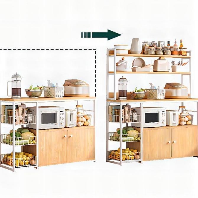 Rak dapur/Meja Kompor/ Rak Oven Microwave/Besi/ern/Minimalis/Murah