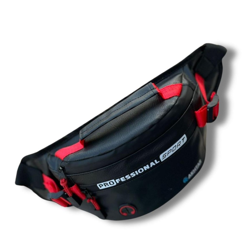 TAS PINGGANG PRIA KECIL WAISTBAG WATERPROOF ANTI AIR DRAKGEN AKHTAR