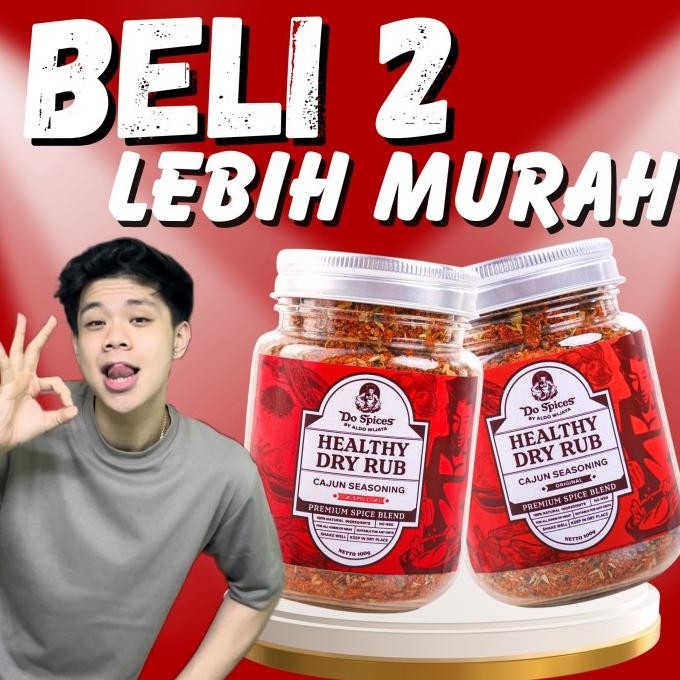 

Sale Paket Healthy Dry Rub Rendah Kalori (Original + Spicy)