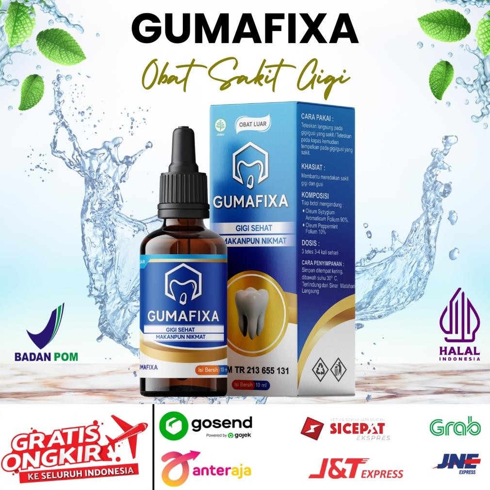 MARINA OBAT SAKIT GIGI BERLUBANG (BOLONG) - GUMAFIXA - PATEN MENGOBATI GIGI NYERI & NGILU