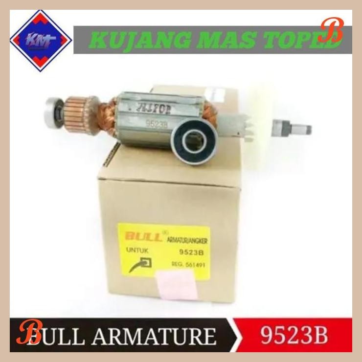 [KMT] ARMATURE ANGKER BULL 9523B 9523 B FOR MESIN GERINDA MAKITA