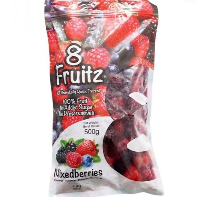 

Murah 8 Fruitz Iqf Mixed Berries Frozen 500 Gram