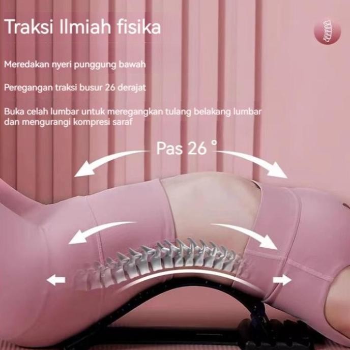 Sandaran terapi sakit pinggang tulang punggung lumbar spinal stretching Alat Terapi Pinggang Punggun