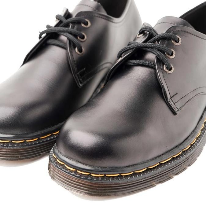 Grosir Sepatu Boots Kulit Asli Wanita Portee Goods Og Derby Boots Premium Leather Hitam Shoes Sepatu