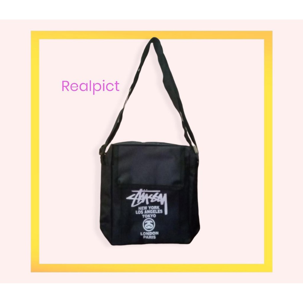 NAZRIL TAS SLING BAG PRIA MINI / TAS SELEMPANG PRIA MINI STUSSY