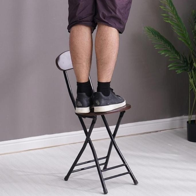 Kursi Lipat / Bangku Lipat Portable / Kursi Makan Lipat / Kursi Kayu Minimalis