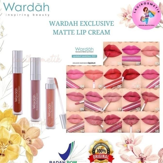 TERMURAH - WARDAH EXCLUSIVE MATTE LIP CREAM ORIGINAL / WARDAH LIP CREAM