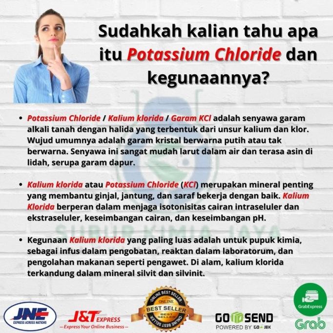 

Promo Garam Kalium Klorida Food Grade / Kcl Putih 25 Kg