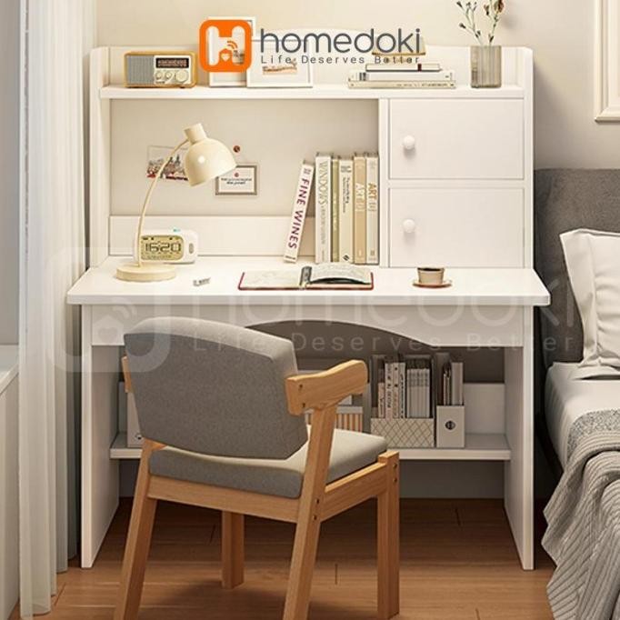 Meja Belajar/Meja Belajar Anak/Meja Belajar Minimalis/Meja Belajar Aesthetic/Meja Rias Putih