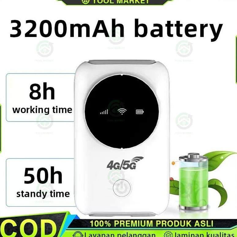 H808+Modem Wifi Portabel 5G/Support ALL TELCO Router Dapat digunakan selama 48 jam Wireless Hotspot 