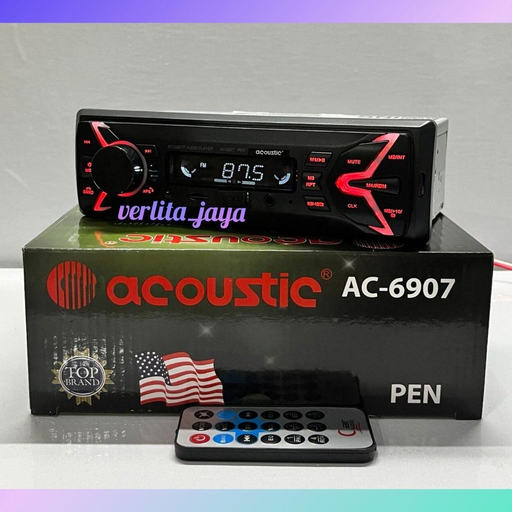 TAPE MP3 ACOUSTIC  AC 6907 MP3/USB/SD CARD MEDIA PLAYER BLUETOOTH