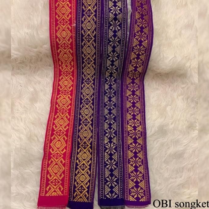 SELENDANG OBI SONGKET SIDEMEN ASLI SELENDANG OBI SELENDANG BALI
