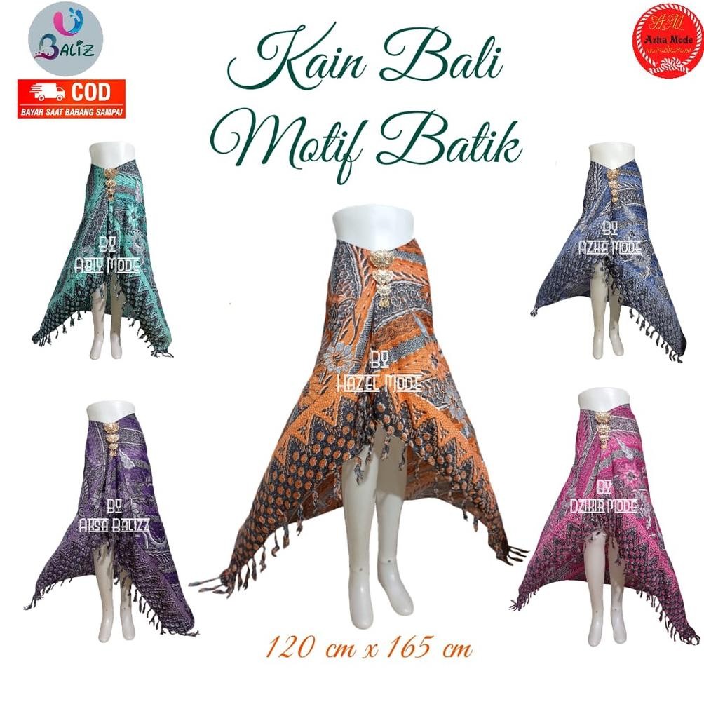 Kain Bali Pantai - Kain Bali Motif New Batik Standar - Sarung Pantai Kain Balizz - Sarung Bali - Kai